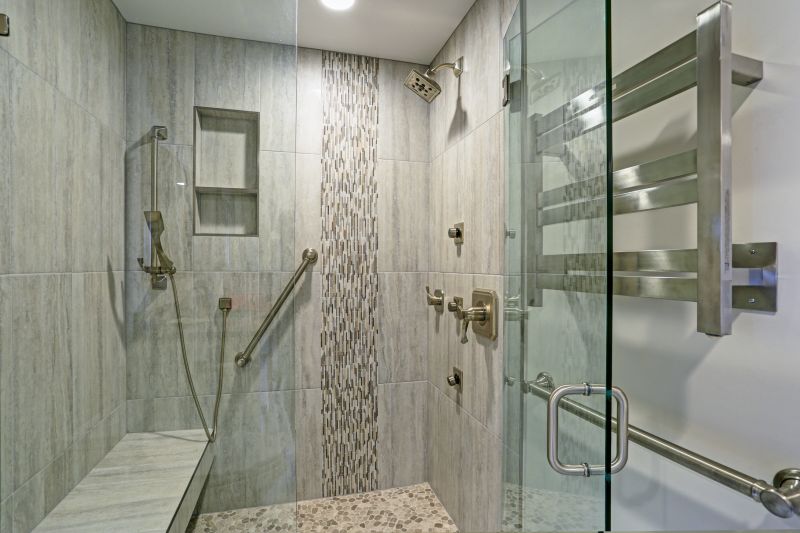 Open Concept Shower with Bench