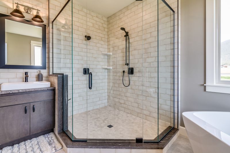 Sleek Shower Enclosure with Frameless Glass